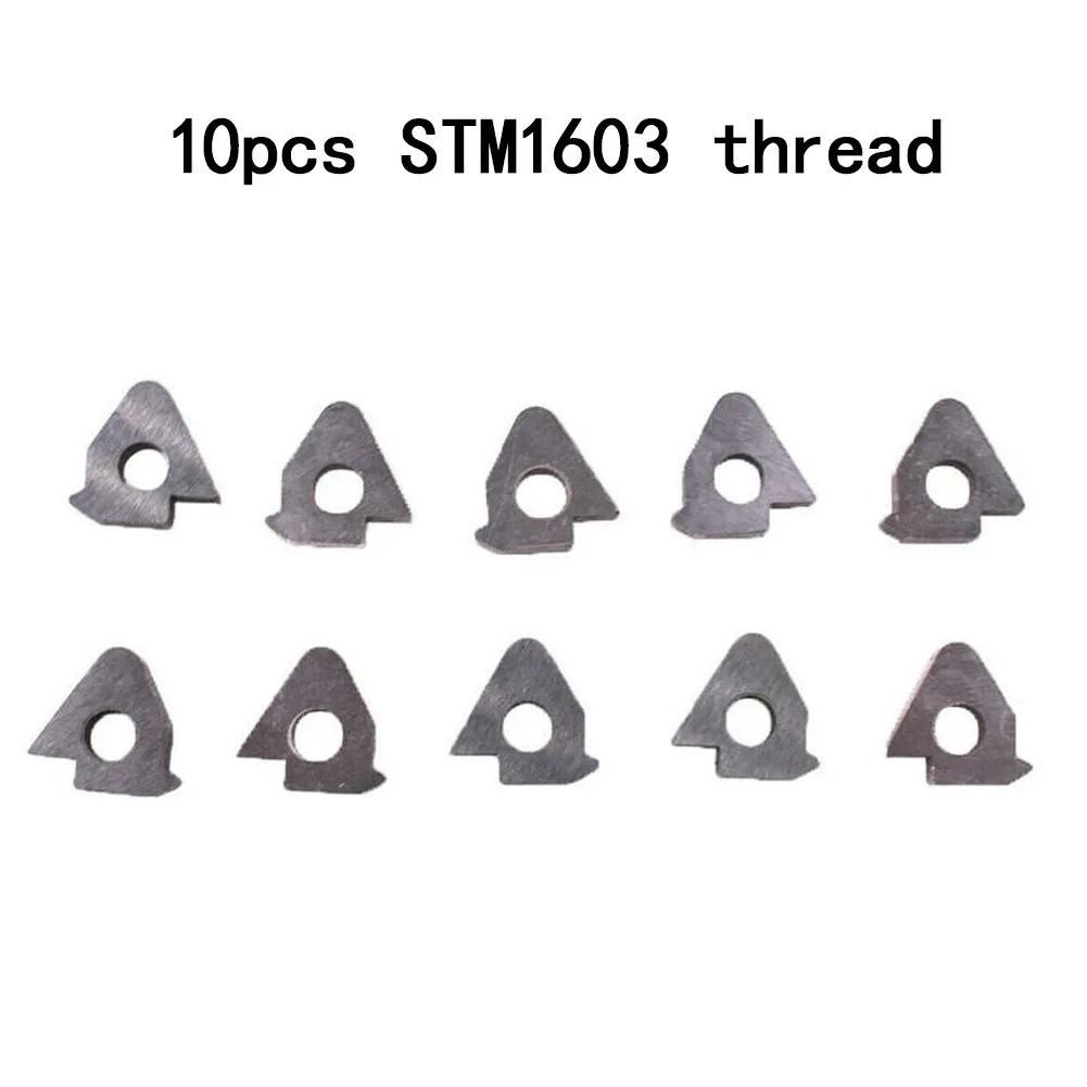 

10 Pcs Tungsten Steel STM1603 CNC Turning Tool Holder Threaded Shim Tool Accessories Suitable For Power Tool Accessory