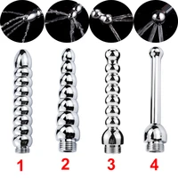 4 style metal anal enema cleaning butt plug shower toilet nozzle bidet faucets butt plug anus dilator anal sex toy for men wome