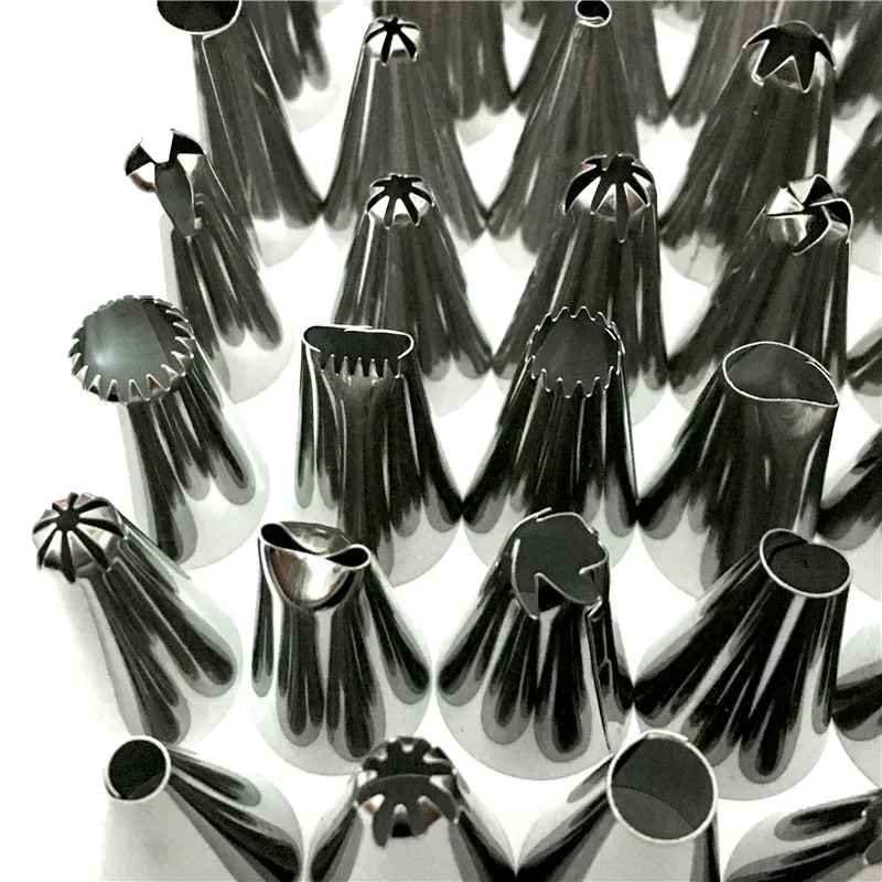 

48Pcs/Lot Stainless Steel Nozzle Tips DIY Cake Decorating Tools Icing Piping Cream Pastry Bag Nozzle Kitchen Bakery Tools