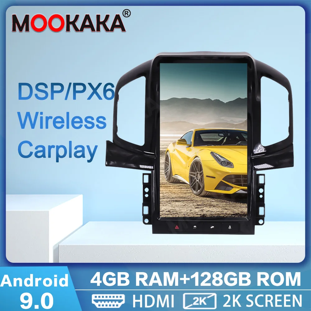 Android 9 0 4 + 128G Тесла-стиль GPS-навигатор для Chevrolet Captiva 2013-2017 головное устройство