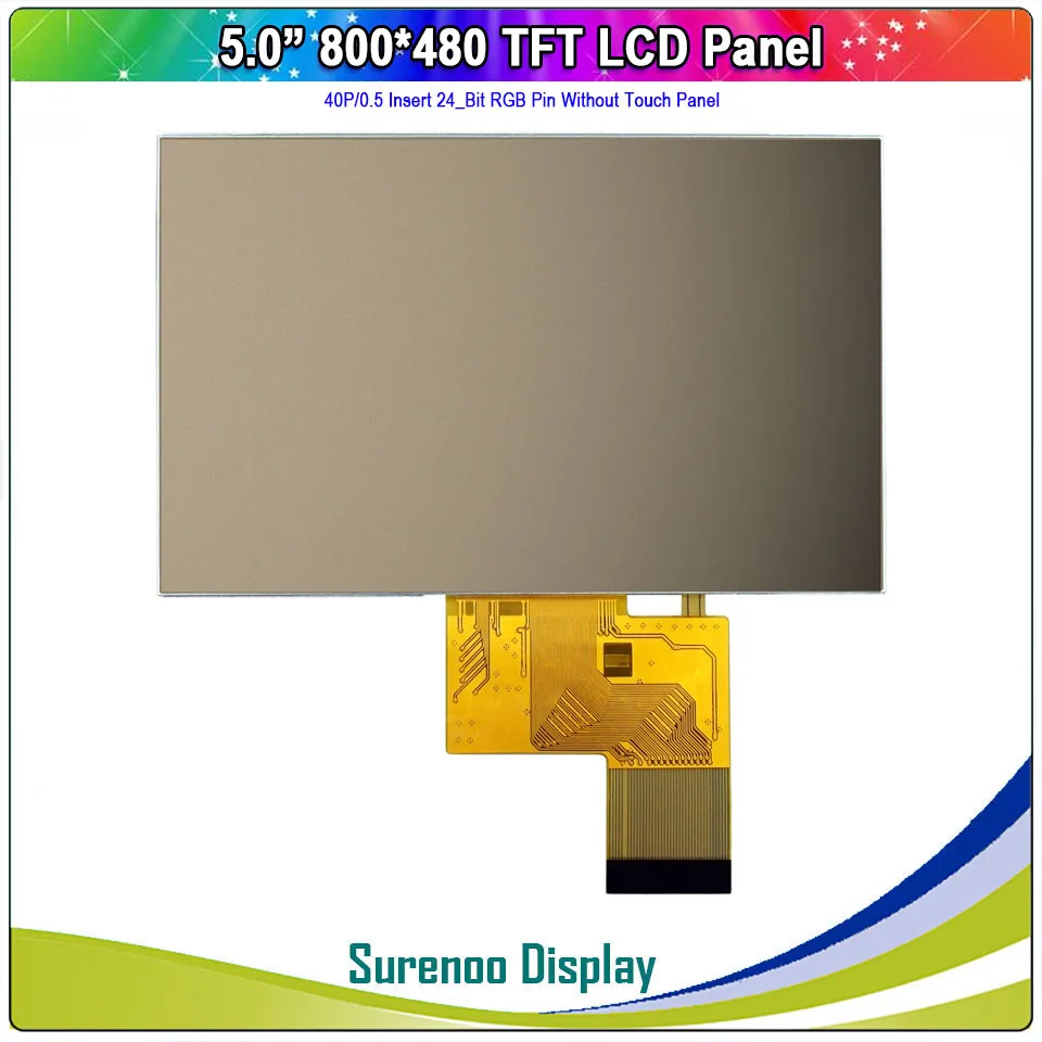 5 0 &quot800X480 40P/24_Bit RGB на тонкопленочных транзисторах тонкоплёночных ЖК дисплей