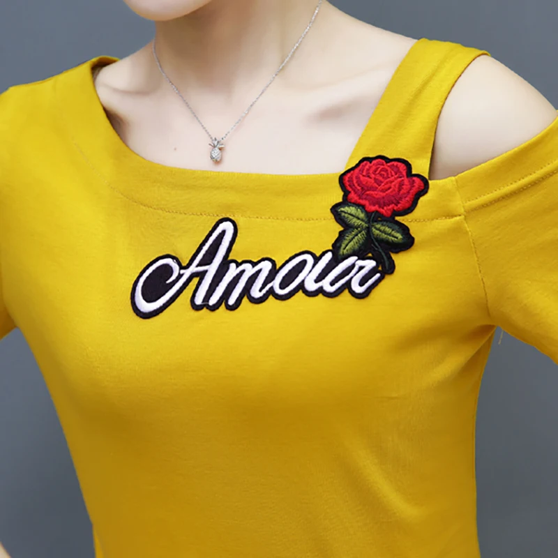 

BOBOKATEER Slash Neck Cotton T Shirt Women Clothes Mujer Camisetas Woman Tshirts Short Sleeve Tee Shirt Femme T-shirty Damskie