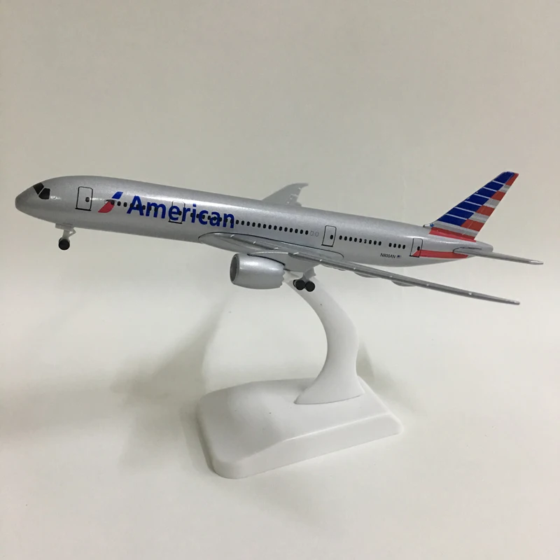 20 см Американская авиакомпания Boeing 787 модель самолета США B777 модель самолета 16 см литая под давлением металлическая Игрушечная модель самолета