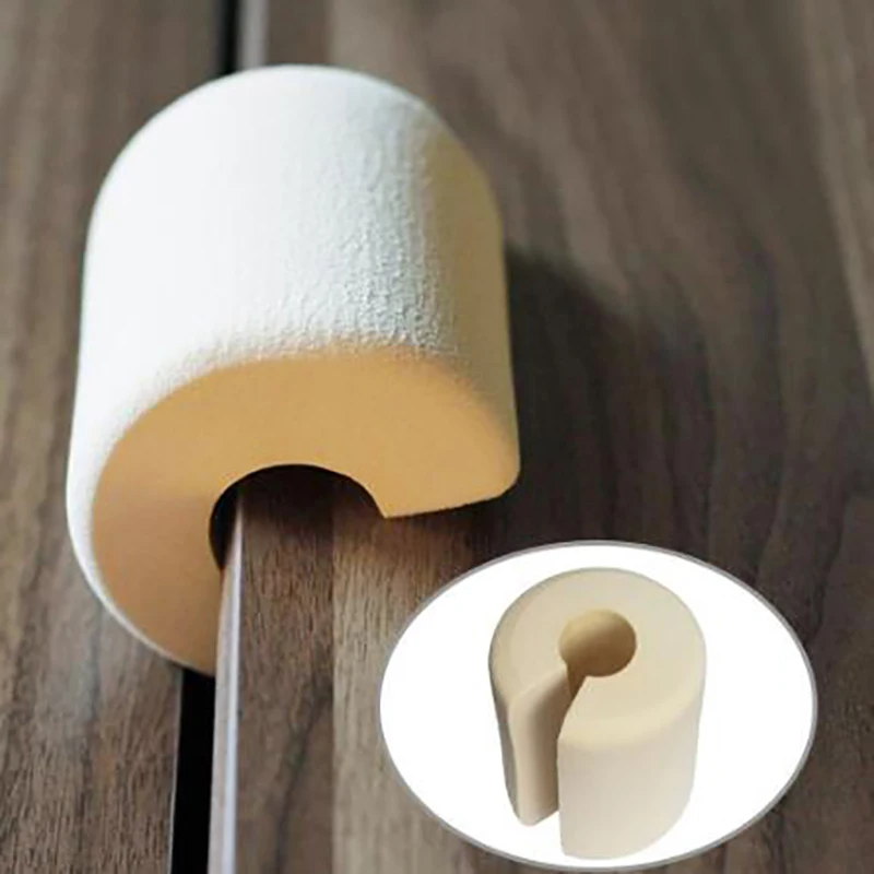 Clip Protector de dedo para el hogar, abrazadera de seguridad gruesa para puerta, tarjeta de salida, suave, antipellizco, Protector cil&iacute;ndrico s&oacute;lido para beb&eacute;s y ni&ntilde;os, 1 ud.-0