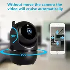 Черная Беспроводная IP-камера видеонаблюдения Smart Home 1080P с функцией автослежения