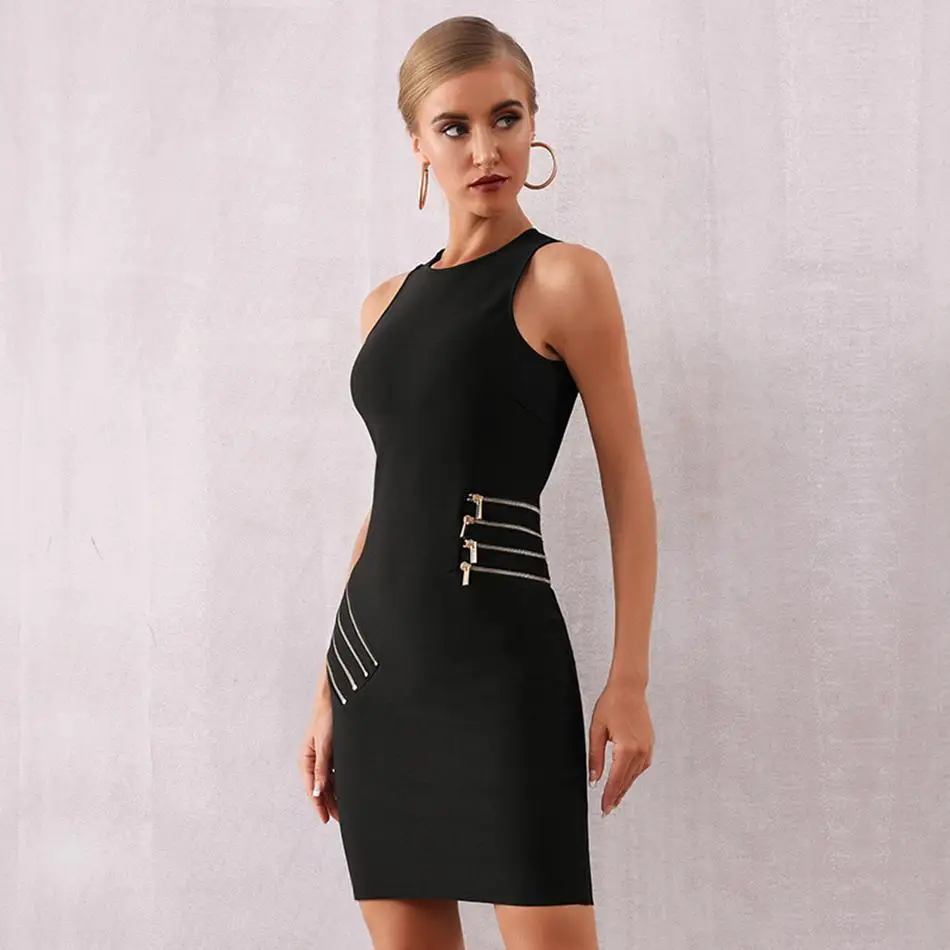 Новейшее вечернее платье знаменитостей женское черное без рукавов с открытыми