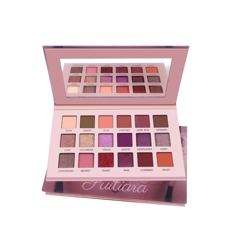 18 цветов блестящие тени для век палитра макияжа матовые мерцающий и Сияющий