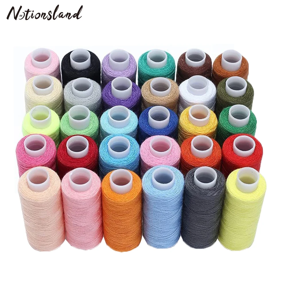 

30/60 Spools Polyester Thread 250 Yards Sewing Thread Kit Set for Needlework Quilting Stitching Hand&Machine Sewing Accessories