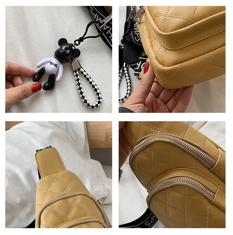 Lingge вышитая линия Женская нагрудная сумка Новинка 2019 популярная женская джокер