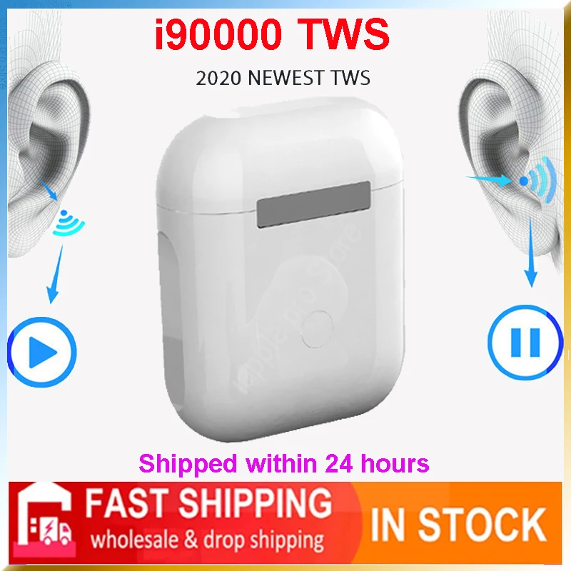 

Original i90000 TWS bluetooth Earphones bluetooth5.0 In Ear Mini Wireless Sport Headphones Stereo Earbuds Auriculares pk i9000