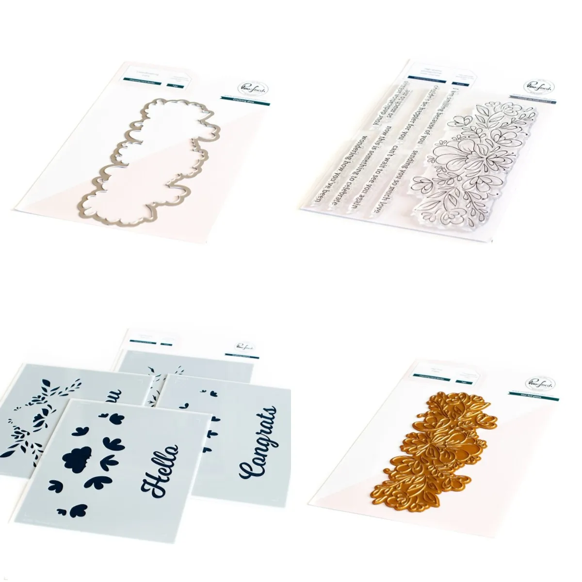 

Charming Floral Border Metal Cutting Dies Stamps Stencil Hot Foil Scrapbook Diary Decoration Stencil Embossing Templae DIY