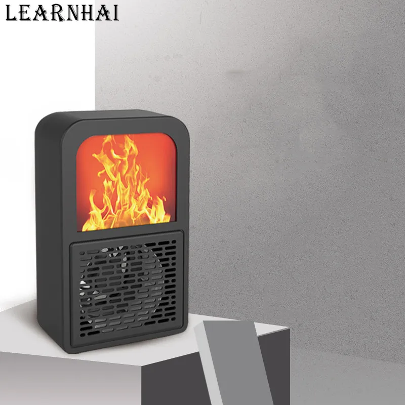 LEARNHAI Рождественский подарок 400 Вт мини электрический 3D обогреватель пламени