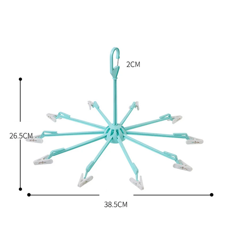 10 зажимов Складная сушилка для одежды полотенце нижнее белье носки зажим