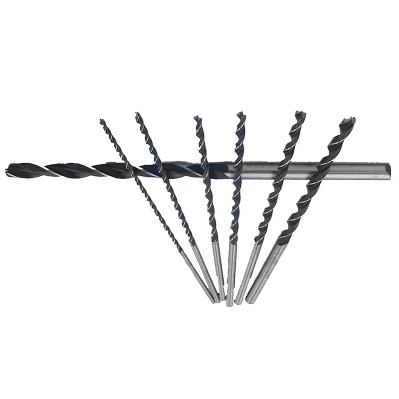 Набор длинных сверл по дереву 7 шт. 4 мм 5 6 8 10 12 X 300 мм|Сверла| |