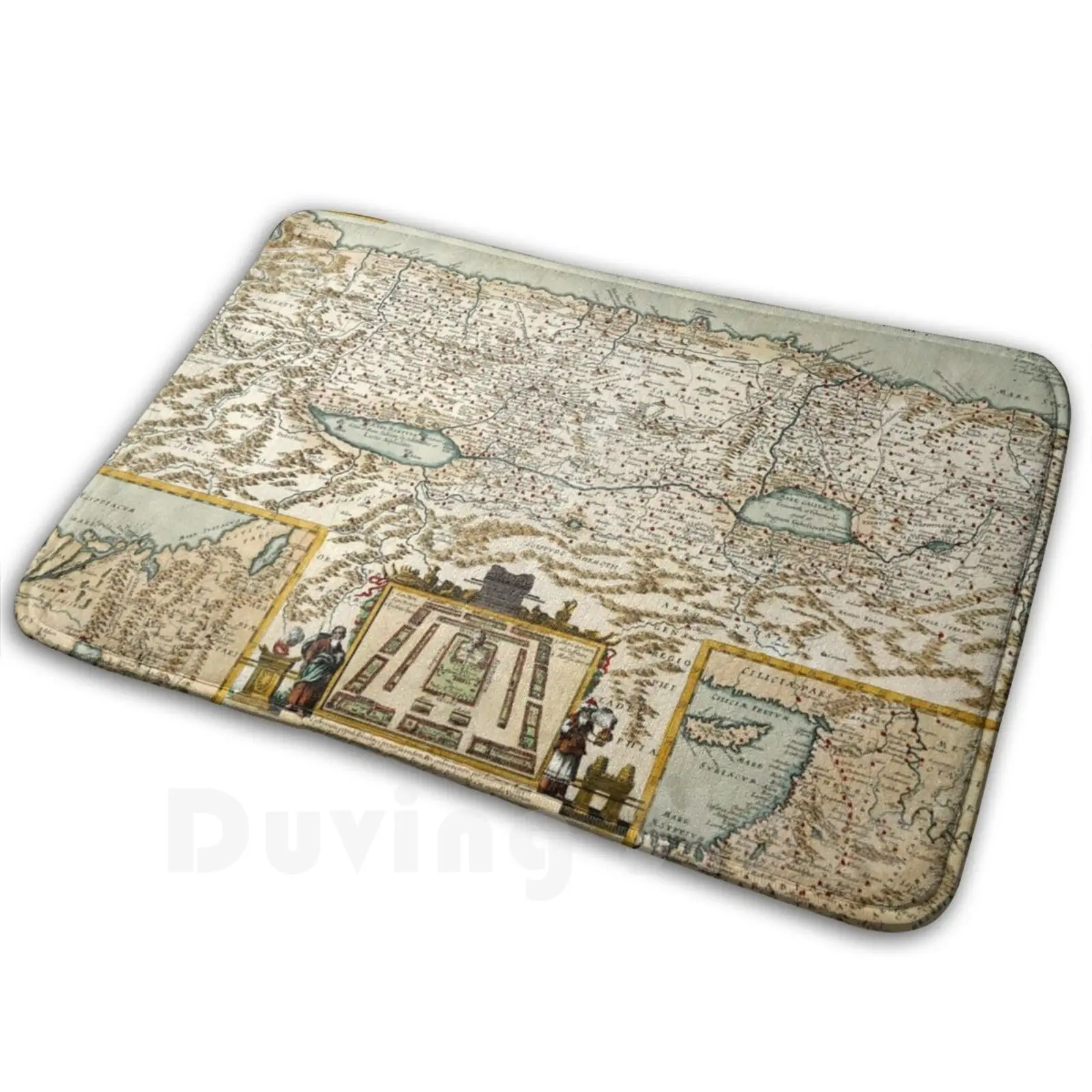 

Map Of Israel 1660 Mat Rug Carpet Anti-Slip Floor Mats Bedroom Map Of Israel Vintage Map Of Israel Antique Map Of Israel Israel