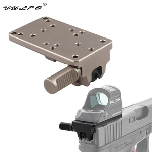Универсальный оптический крепеж для пистолета VULPO с красной точкой, Крепежная пластина для прицела Glock 17 19 22 23, Крепежная пластина для заднего прицела