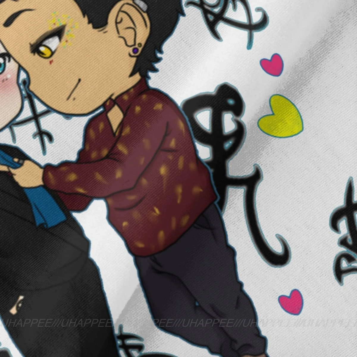 Фото Белые футболки большого размера с коротким рукавом в стиле аниме Alec Lightwood №3