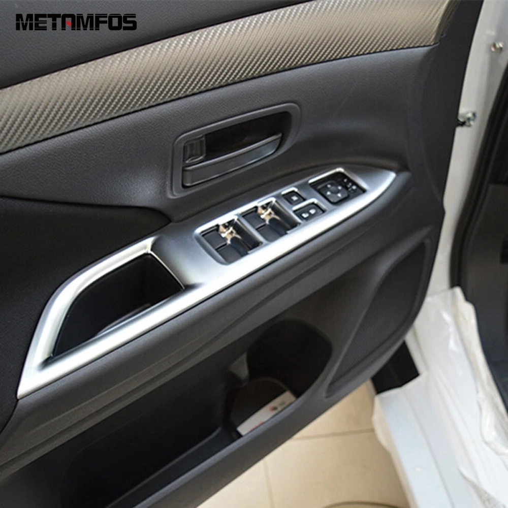 Для Mitsubishi Outlander 2013 2018 2019 2020 матовая крышка переключателя стеклоподъемника