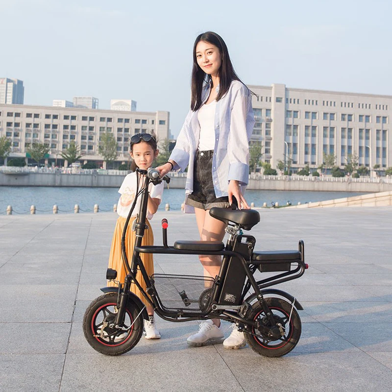 Электрический велосипед 12 дюймов съемный литиевый аккумулятор электрический