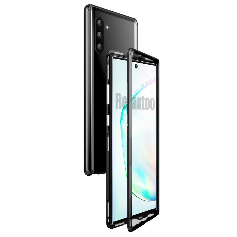 Для samsung galaxy note 10 plus чехол-футляр на магните на samsung note 10 pro note10+ 10+ 10pro note10 задняя Стекло Бампер металлический coque