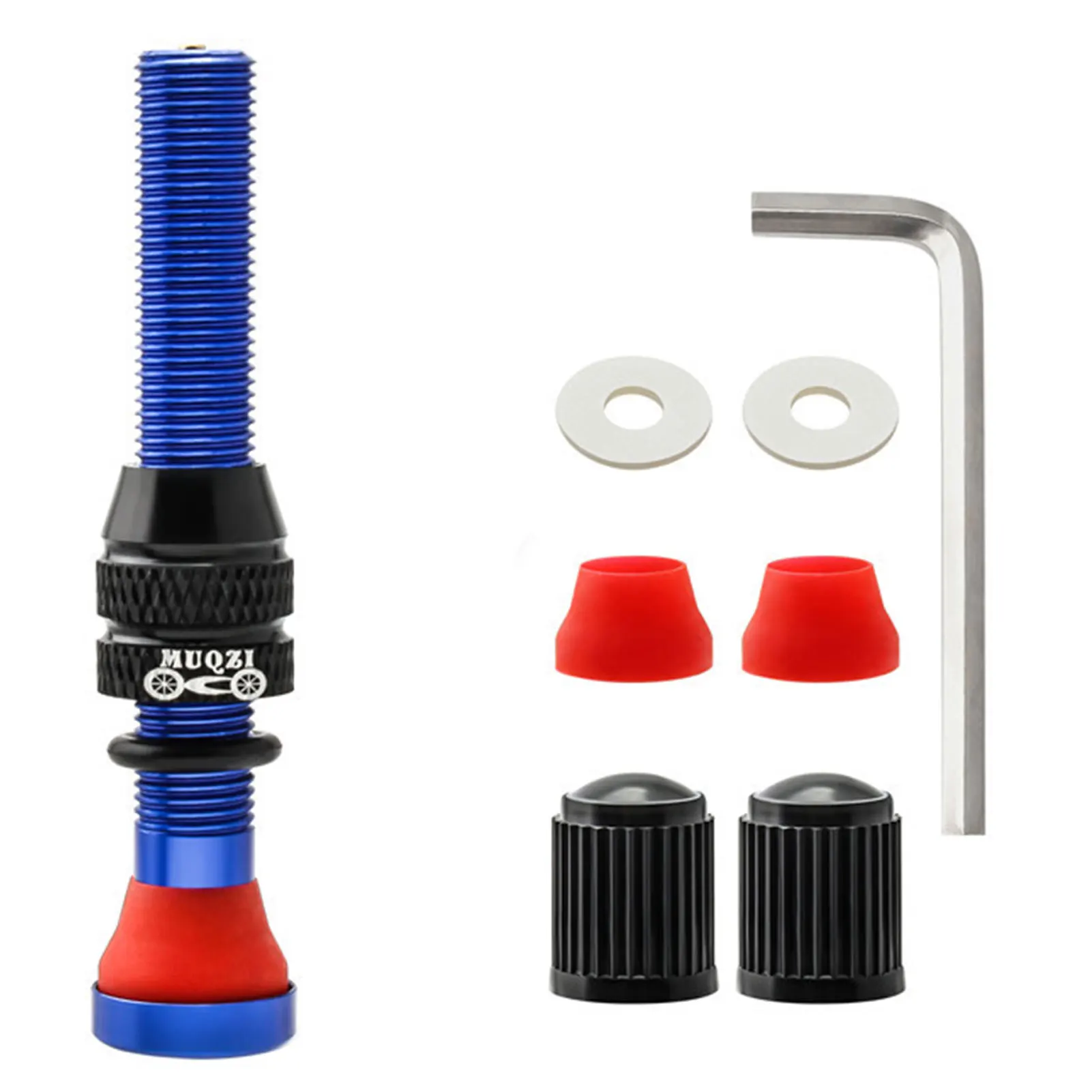 

2PCS Bike Schrader Valve 60mm Tubeless Tire A/V Valve CNC Nipple Wheel Valve For MTB Road Bicycle Tubeless Rim Accessories