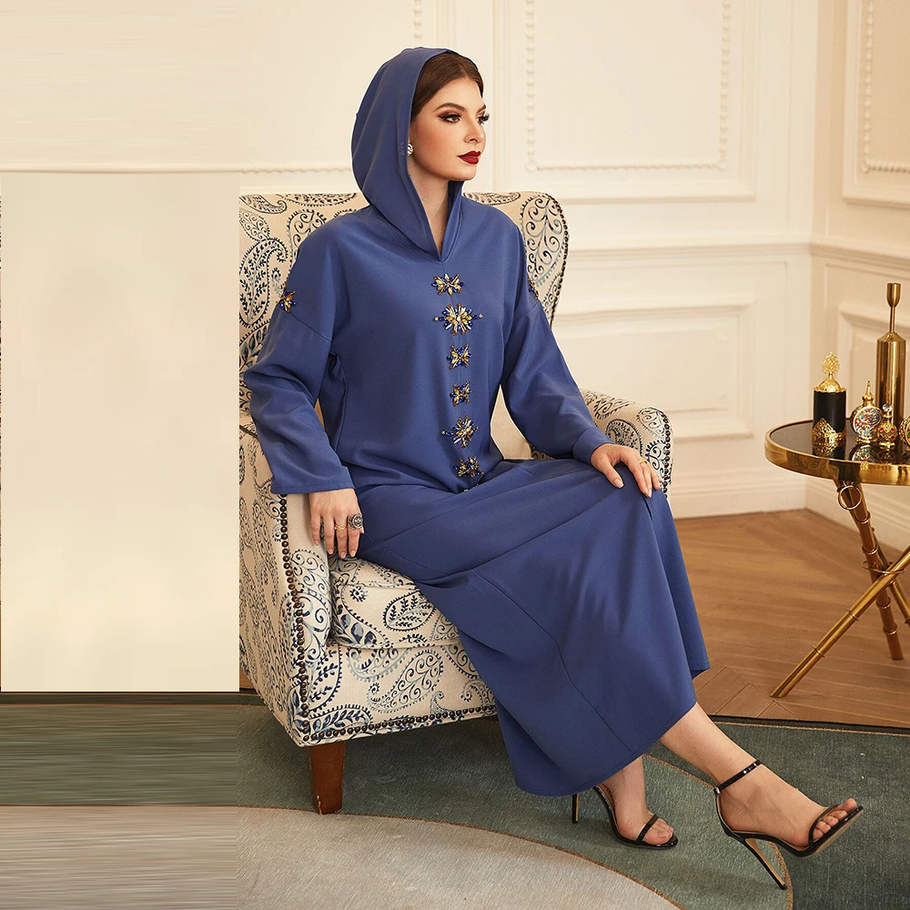 Рамадан абайя Дубай Турция Арабский мусульманский хиджаб платье кафтан ислам