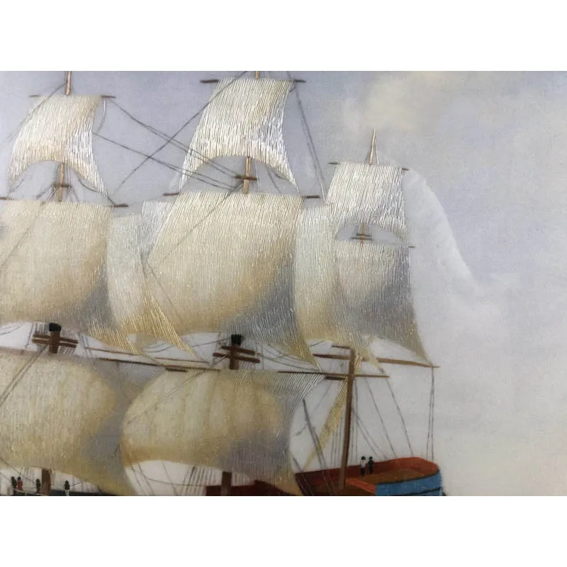 Ручная отделка картины для украшения стен 40*60 см вышивка Сучжоу художественная