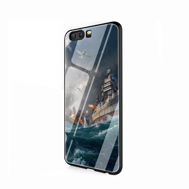 EWAU World of Warships чехол из закаленного стекла для телефона для huawei Y6 Y9 mate 20 Honor 7A 8X9 10 Lite Pro - Цвет: G11