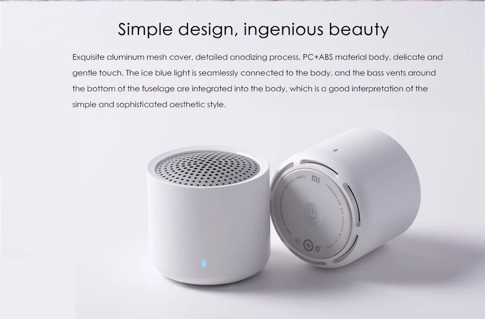 Xiaomi Беспроводная колонка портативная Bluetooth 5,0 мини музыка аудио 2,0 TWS стерео звук динамик с микрофоном для телефона планшета компьютера