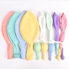 Латексные шары Ohoho 51036 дюйма в виде макарон, пастельный единорог, конфеты для вечеринки в честь Дня Рождения, матовый Балон, украшение на свадьбу для будущей мамы