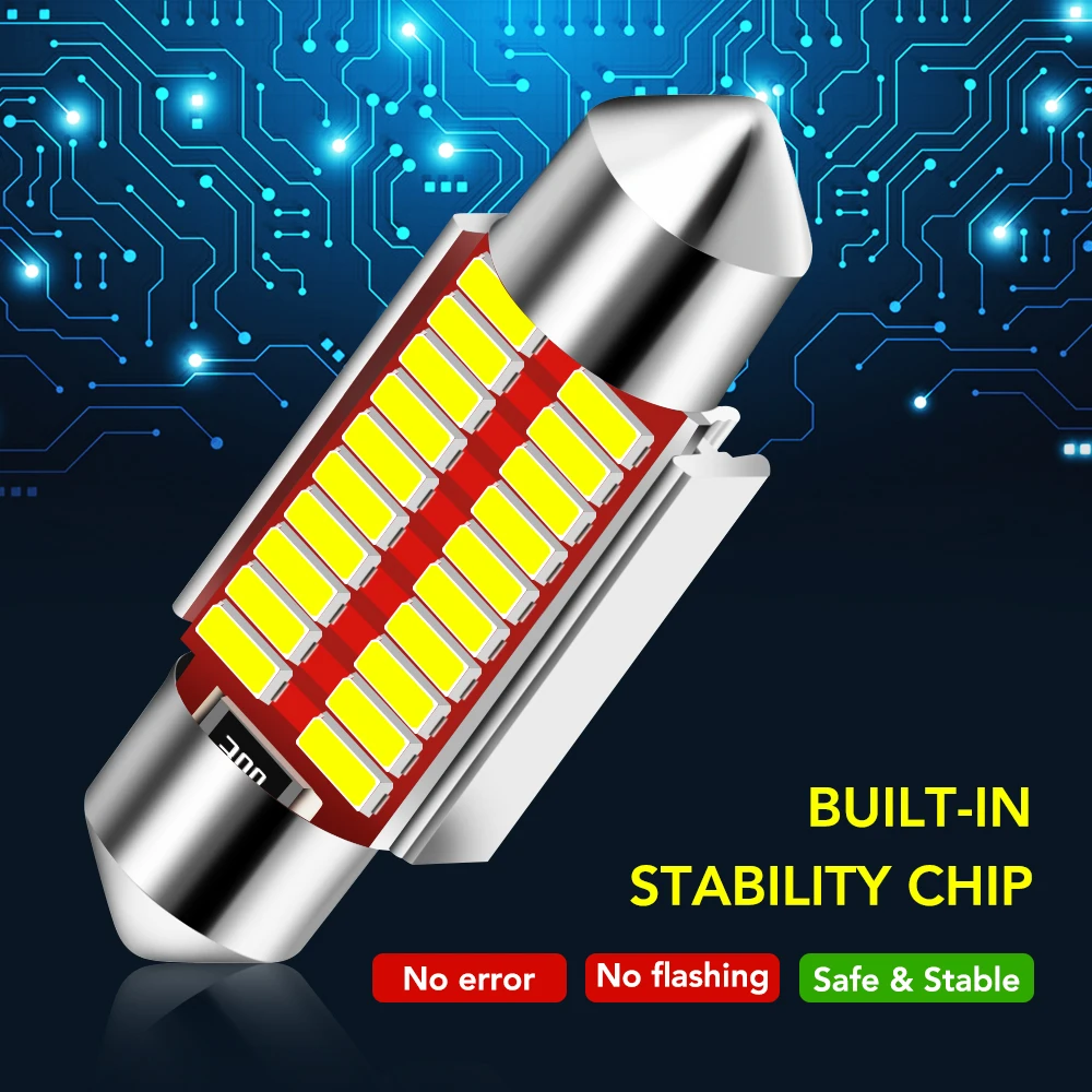 Автомобильная светодиодный ная лампа C5W C10W супер яркая для салона Honda crv civic 2017 city
