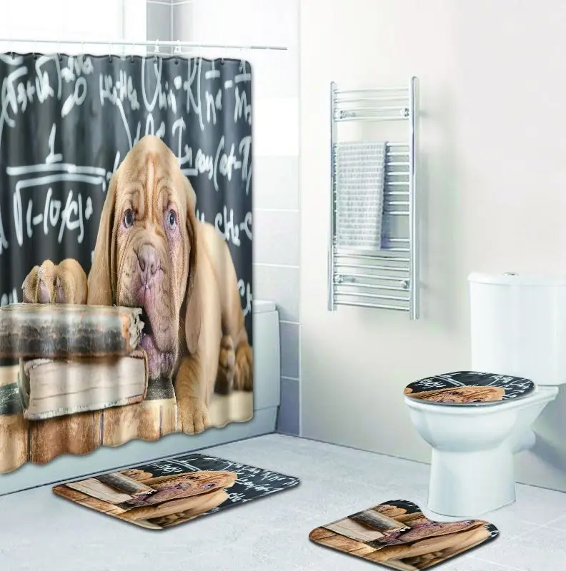 Набор ковриков для ванной Zeegle с принтом щенка коврик входа в туалет набор