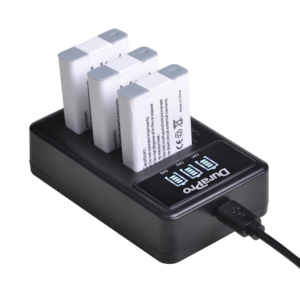 4 шт. NB-13L NB 13L 1250 мА/ч замена Батарея + светодиодный 3-Порты USB Зарядное устройство