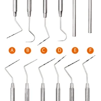 stainless steel dental periodontal probe with scaler 6 sizes for choose dentist endodontic explorer tool tooth cleaning