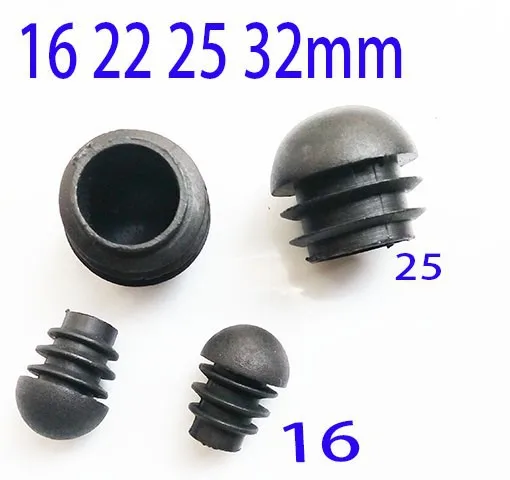 22mm Plastic tube plug cap Ball surface shape furmiture chair desk steel feet Tube Inserts End Blanking Cap dust insect proof |