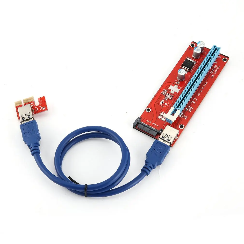 6 комплектов в партии (15 контактов PCI Express 1x к 16x продлить шнур для BTC Майнер машина