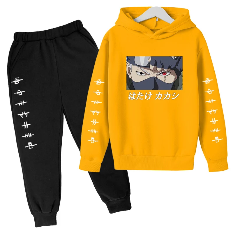 Narutos Clothing Sets Hoodie Top Games Child Tracksuit Girl Toddler clothes Baby Casual Jogging Sportswear Cotton suit | Детская одежда