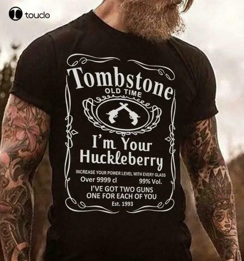 

Женская футболка с надписью надгробие «Я ваш Huckleberry»