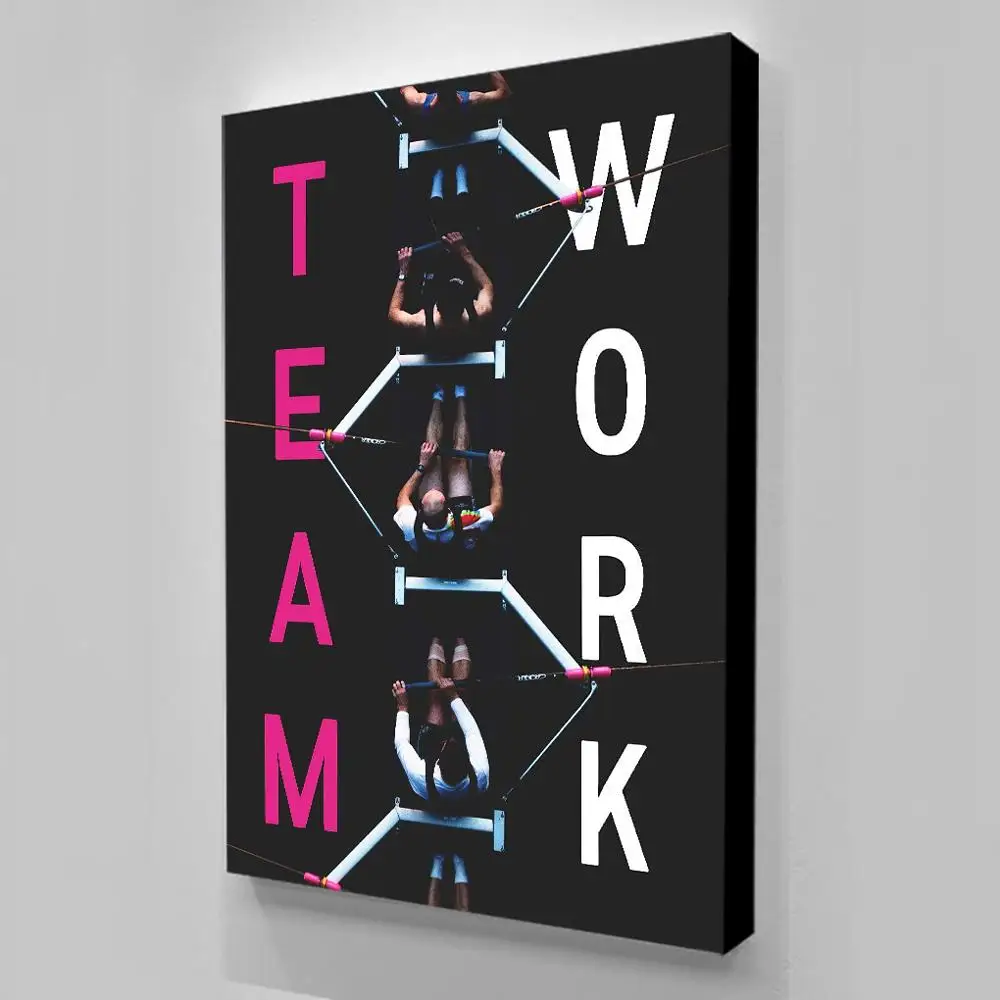 Настенная живопись плакаты и принты картина для работы в команде лодочного