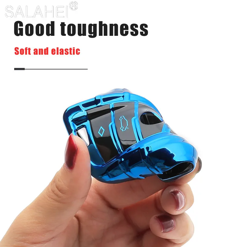

TPU Car Remote Key Case Cover For BMW X1 X3 X5 X6 1 2 5 7 F15 F16 E53 E70 E39 F10 F30 G30 Keychain Protector Shell Bag Styling