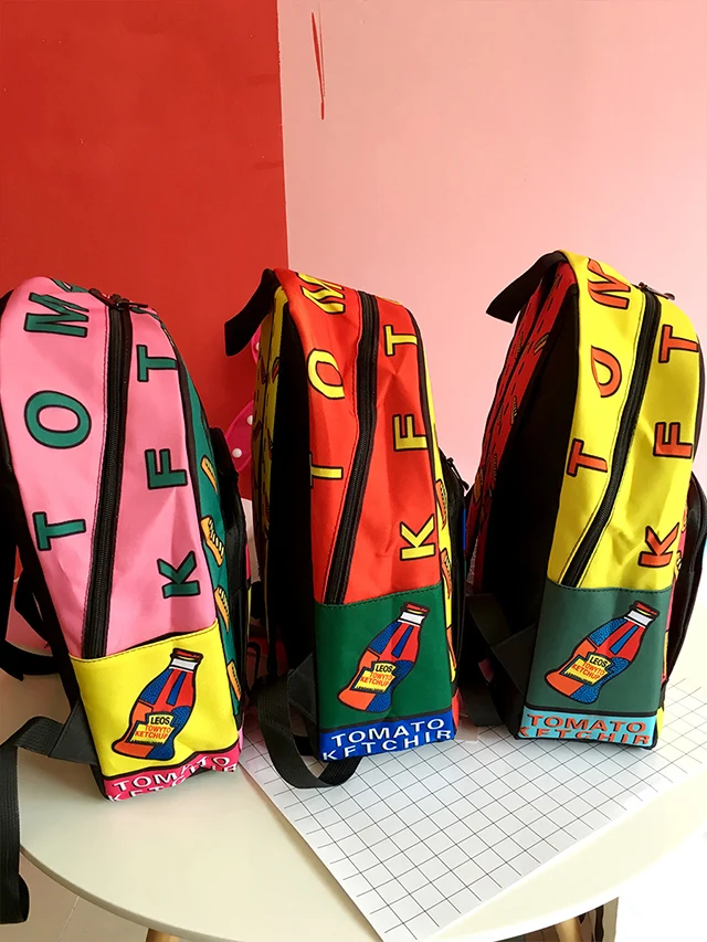 Креативный холщовый рюкзак с принтом граффити для девочек индивидуальный модный