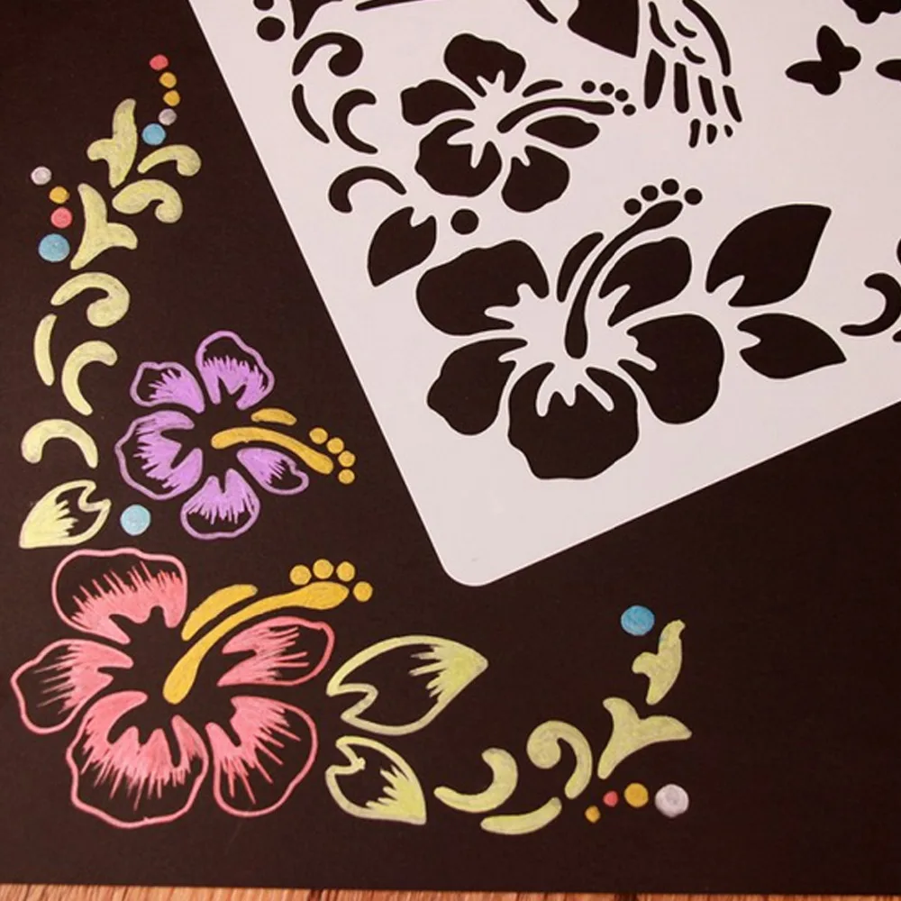 12 шт. разные стили пластиковые полые бабочки Цветочный Рисунок трафареты шаблоны