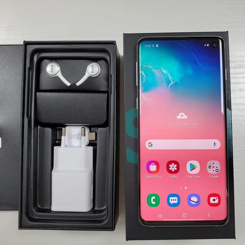 Samsung Galaxy S10 G973U G973U1 90% новый оригинальный 6 1 &quotОЗУ 8 Гб ПЗУ 128/512 ГБ Snapdragon NFC 4G LTE