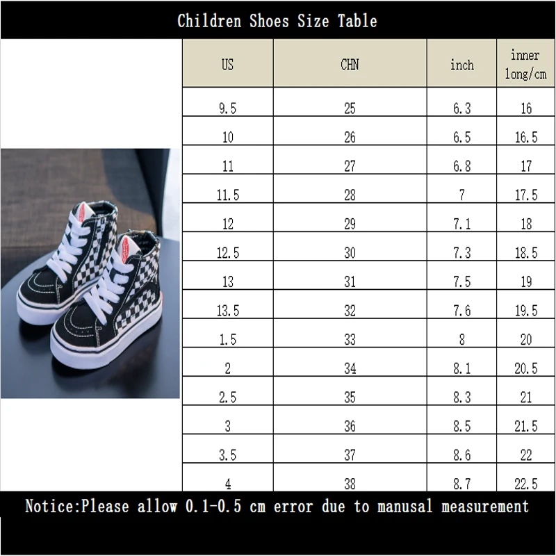 

Children's shoes embroidery boys and girls children's high-top canvas shoes plaid baby trendy shoes 2020 autumn