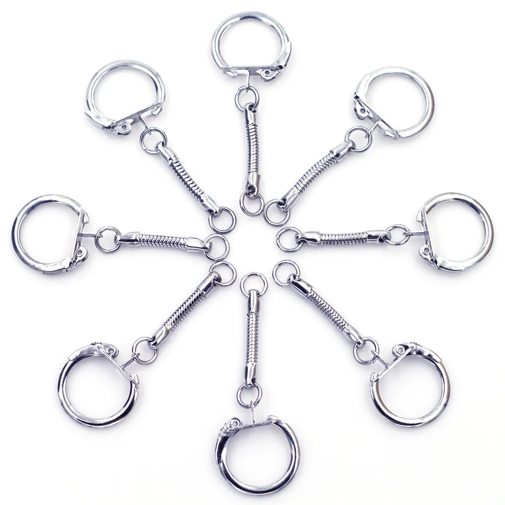 Брелок для ключей Змея 20 шт. металлический хромированный Подходит европейских