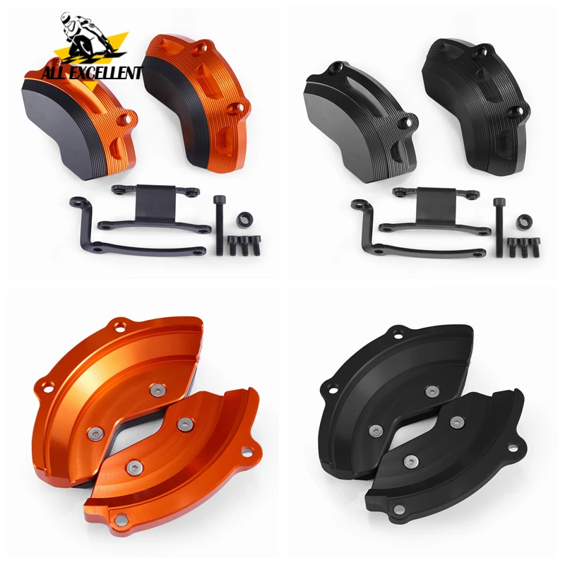 

Мотоциклетный левый и правый чехол для двигателя, ползунок, защитная крышка для KTM 790 Duke 2018 2019, оранжевая, черная крышка статора, аварийный ко...