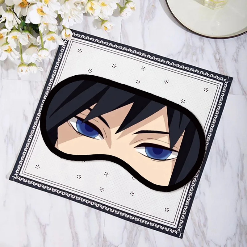 Cartoon Anime Demon Slayer Eye Mask Variety Sleep Shade Cover Eyeshade Suitable For Travel Home Plush Gift | Дом и сад