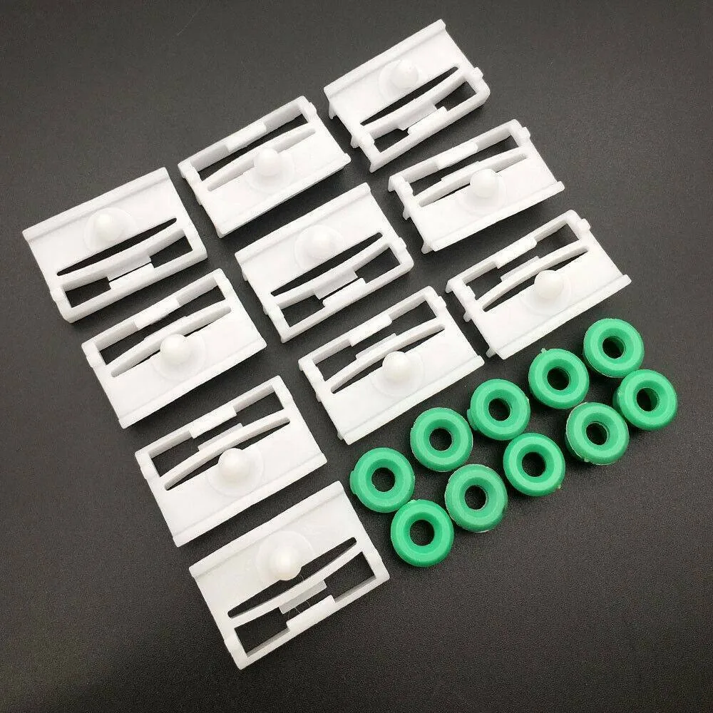 

Panel White Side Skirt / Trim Clips 20pcs Clips Green & White Moulding Durable