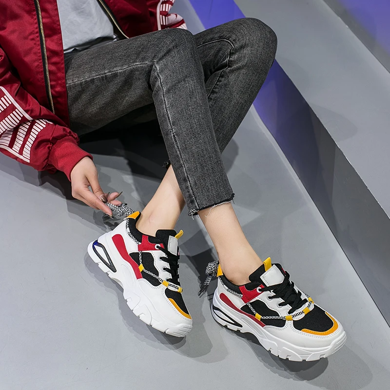 Женские кроссовки для бега женские на массивной платформе женская обувь