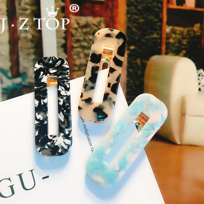 Модные Винтажные женские заколки для волос с уксусной кислотой леопардовым